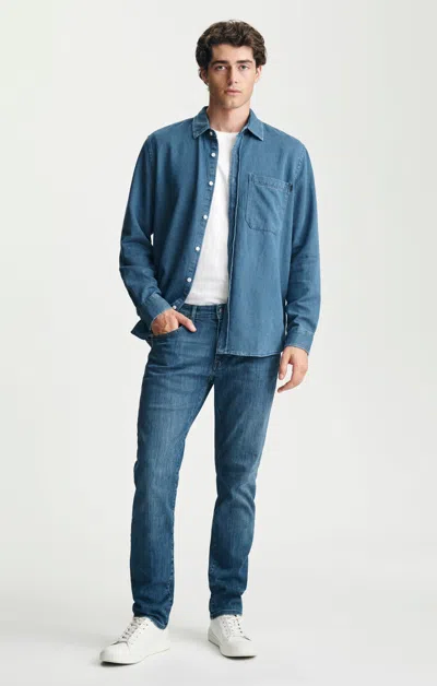 Mavi Jake Slim Leg Jeans In  Vintage Supermove In Blue
