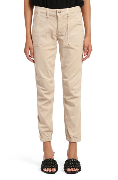 Mavi Jeans Luxe Twill Utility Jogger Pants In Silver Grey