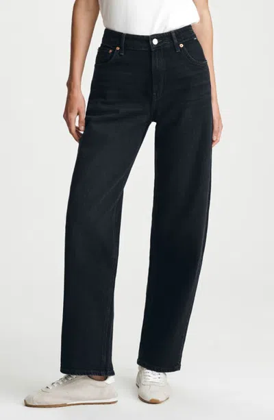 Mavi Jeans Nica High Waist Barrel Leg Jeans In Black
