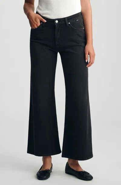 Mavi Jeans Paloma Mid Rise Ankle Wide Leg Jeans In Blue