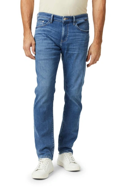Mavi Jeans Zach Straight Leg Jeans In Mid Brushed Feather Blue
