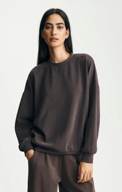 Mavi Oversized Sweatshirt In Ganache In Brown