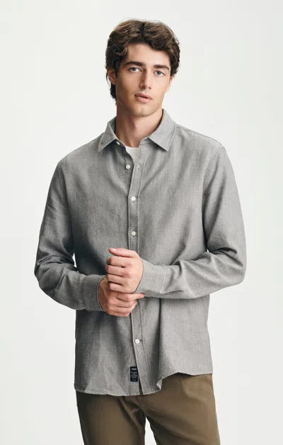 Mavi Slim Button-up Long Sleeve Shirt In Kambaba In Gray