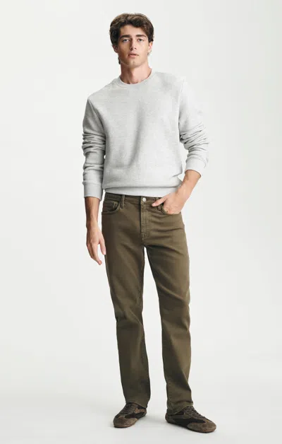 Mavi Zach Straight Leg Pants In Forest Denim In Green