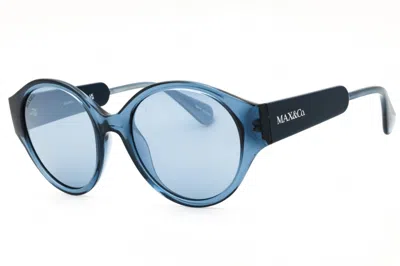 Max & Co Mo0058 90x Shiny Blue/blue Mirror In Multi