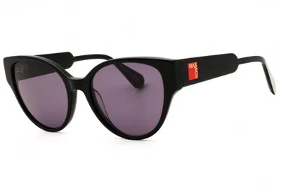 Max & Co Mo0095 01a Shiny Black/smoke In Purple