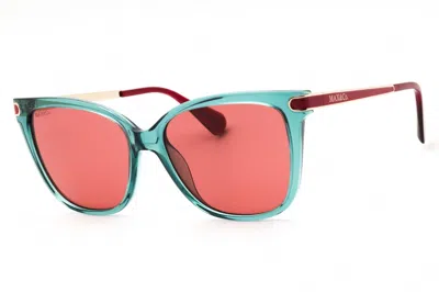 Max & Co Mo0100 93s Shiny Light Green/bordeaux In Multi