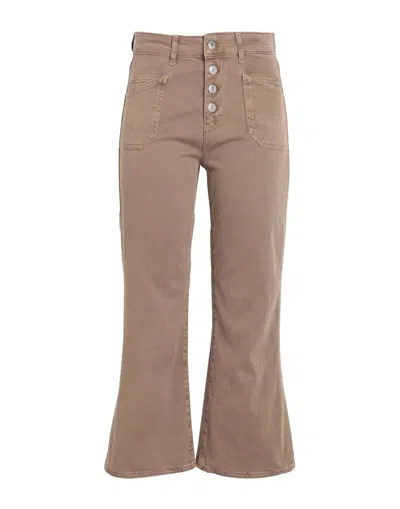 Max & Co . Woman Jeans Military Green Size 8 Cotton, Elastane