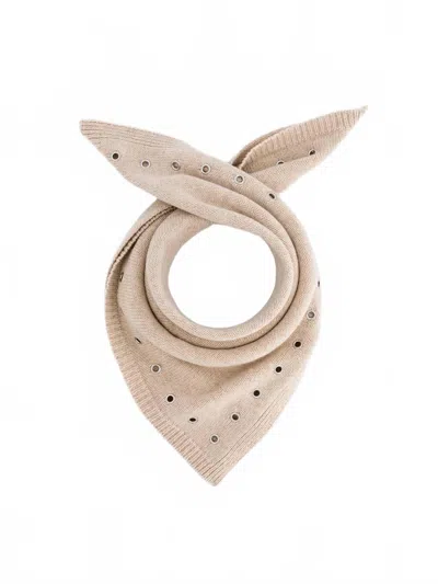 Max & Moi Women's Alba Grommet Bandana In Latte In Multi