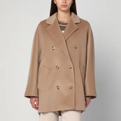 Max Mara 101801 Short Icon Coat In Camel Color In Nude