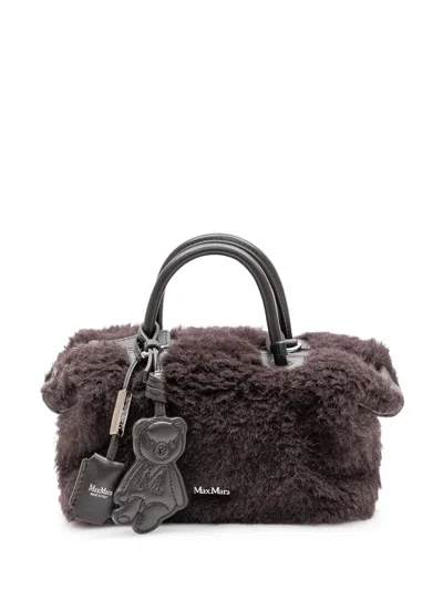 Max Mara Alpaca Blend Handbag In Brown