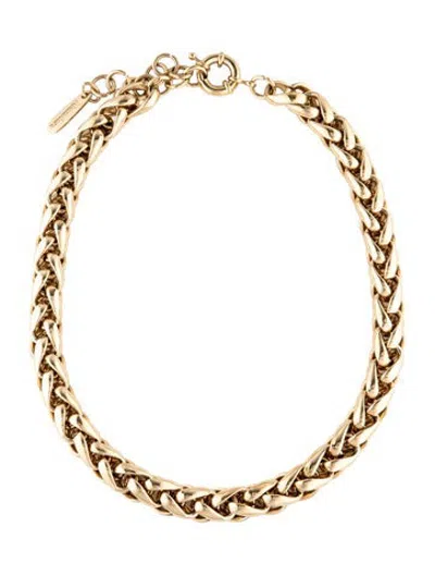 Pre-owned Max Mara Chunky Chain Necklace, 23" In Multicolor