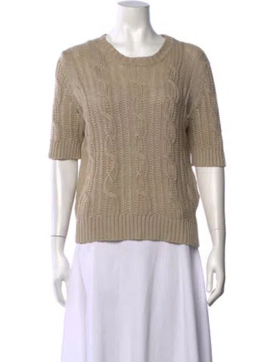 Pre-owned Max Mara Crew Neck Sweater In Neutrals