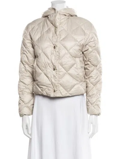 Pre-owned Max Mara Down Jacket In Neutrals