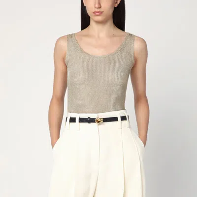 Max Mara Gold Lurex Tank Top