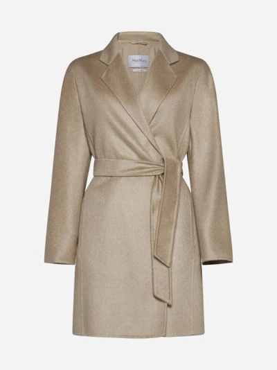 Max Mara Harold Cashmere Coat In Beige