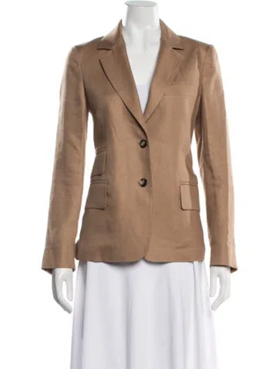 Pre-owned Max Mara Linen Blazer In Neutrals