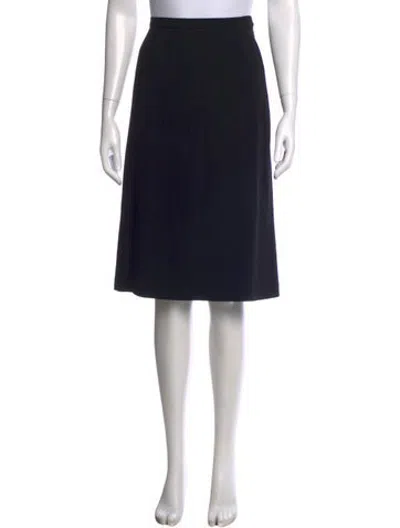 Pre-owned Max Mara Midi Length Skirt In Black