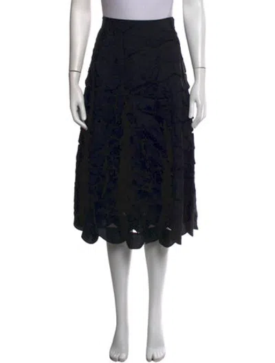 Pre-owned Max Mara Midi Length Skirt In Black