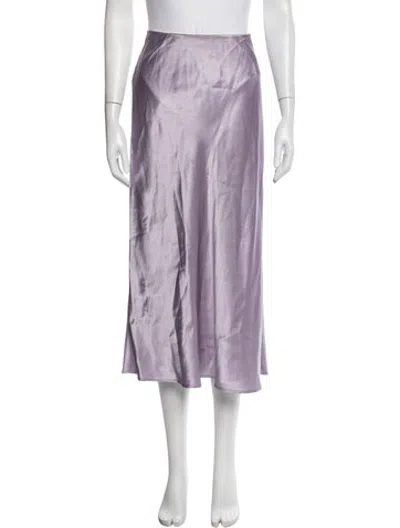 Pre-owned Max Mara Midi Length Skirt In Purple