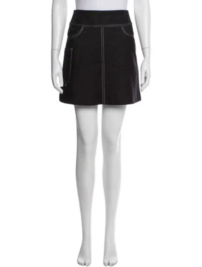 Pre-owned Max Mara Mini Skirt In White