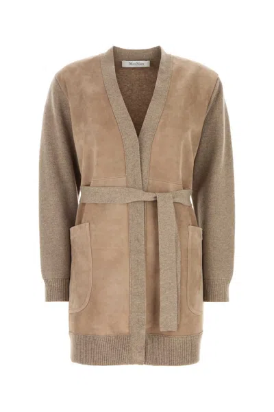 Max Mara Oliveto Wool & Cashmere Cardigan In Neutral