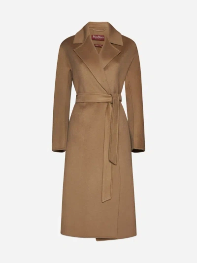 Max Mara Rapido Cashmere And Wool Coat In Camel