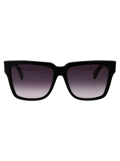 Max Mara Square Frame Sunglasses In Black