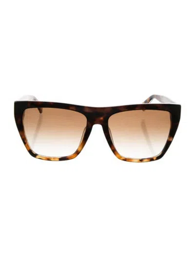 Pre-owned Max Mara Square Gradient Sunglasses In Brown