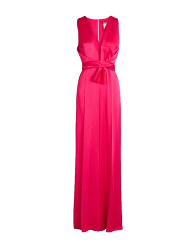 Max Mara Studio Woman Jumpsuit Fuchsia Size 10 Acetate, Viscose In Pink