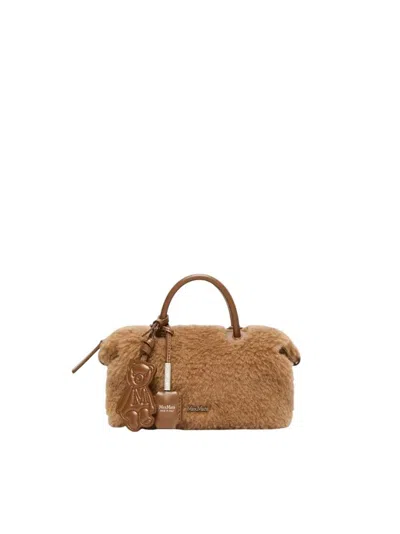 Max Mara Teddy Tote Bag In Brown