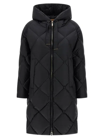 Max Mara The Cube Black 'trefe' Down Jacket