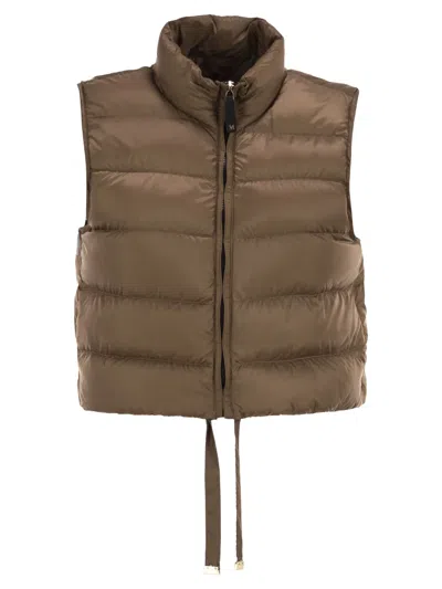 Max Mara The Cube Maxmara The Cube Mtcfavilla - Quilted Technical Fabric Gilet In Cream