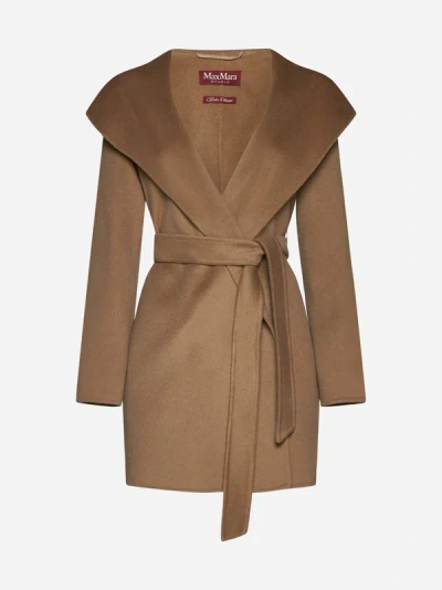 Max Mara Vidim Cashmere And Wool Coat In Camel