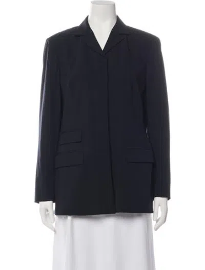Pre-owned Max Mara Wool Coat In Blue