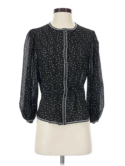 Pre-owned Max Studio 3/4 Sleeve Blouse In Black
