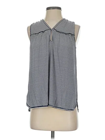 Pre-owned Max Studio Sleeveless Blouse In Silver