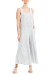 Max Studio Sleeveless Yarn Dye Jumpsuit In Nvycm713