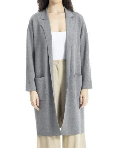 Max Studio Sweater Jacket In Grey