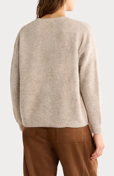 Max Studio V-neck Cardigan In Neutral