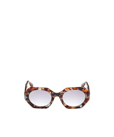 Maxco. Geometric Sunglasses In White