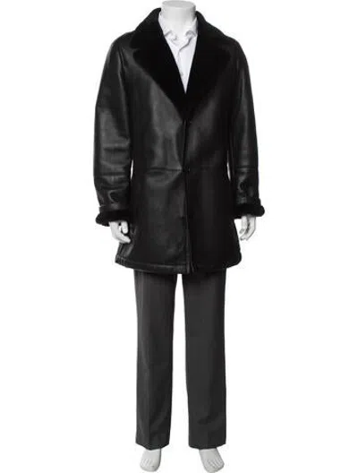 Pre-owned Maximilian Coat In Black