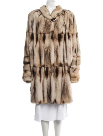 Pre-owned Maximilian Fur Fur Coat In Neutrals