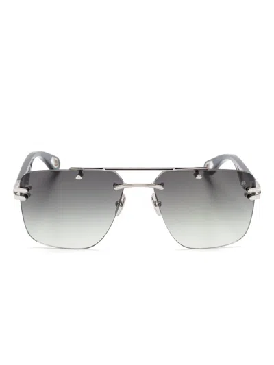 Maybach Eyewear Square-frame Sunglasses In Gray