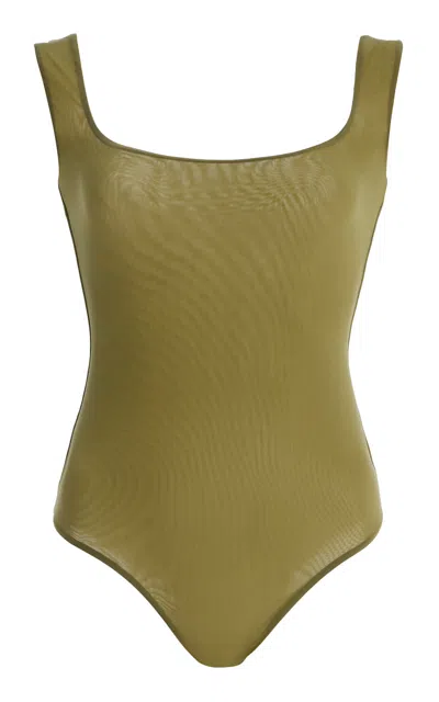 Maygel Coronel Avelia Jersey Bodysuit In Green