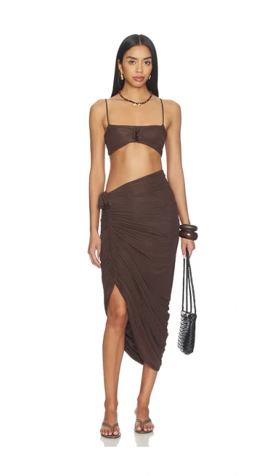 Maygel Coronel Medusa Dress In Wood