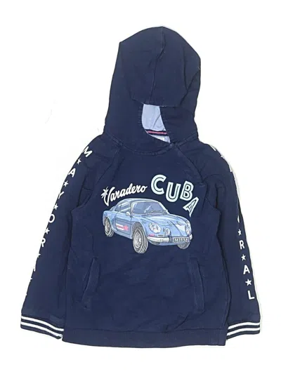 Pre-owned Mayoral Kids' Zip Up Hoodie In Blue