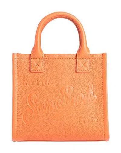 Mc2 Saint Barth Woman Handbag Orange Size - Leather