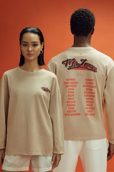Mclaren F1 Crew Neck Tour T-shirt In Taupe