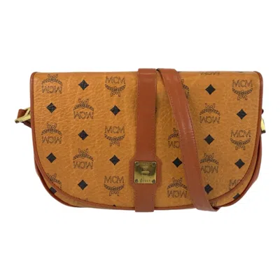Pre-owned Mcm Brown Leather Pochette Shoulder Bag ()